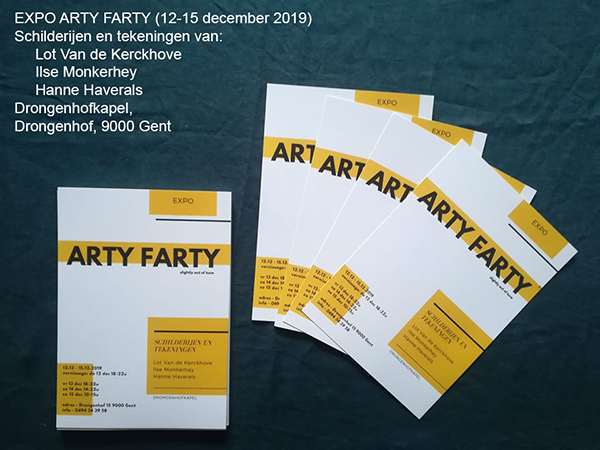 Expo Arty Farty (12-15 december, Drongenhofkapel, Gent)2019, Drongen