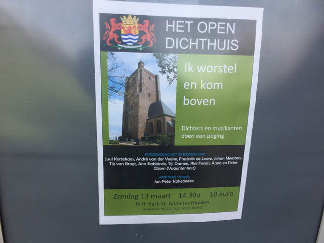 Het Open Dichthuis - Poëzieproject: Ik worstel en kom boven (Sluis, 13 maart 2022)